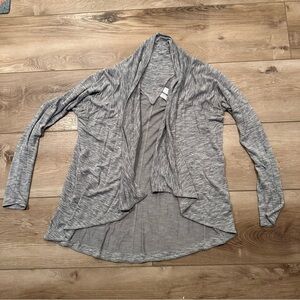 Athleta Pranayama Wrap Open Cardigan - Gray - Medium